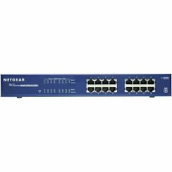 Netgear 16-Port PoE Gigabit Ethernet Plus Switch (JGS516PE), 8 X PoE @ 85W, Desktop, ProSAFE Limited Lifetime Protection