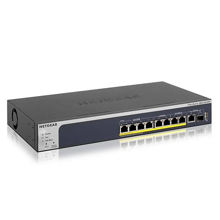 NETGEAR 10-Port Multi-Gigabit/10G Smart PoE Switch (MS510TXPP) With 8 X PoE+ @ 180W, 1 X 10G SFP+ 3 NETGEAR 10-Port Multi-Gigabit/10G Smart PoE Switch (MS510TXPP) With 8 X PoE+ @ 180W, 1 X 10G SFP+