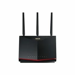 ASUS AX5700 Dual Band Wireless And Ethernet Router, Black/Red (RT-AX86U)