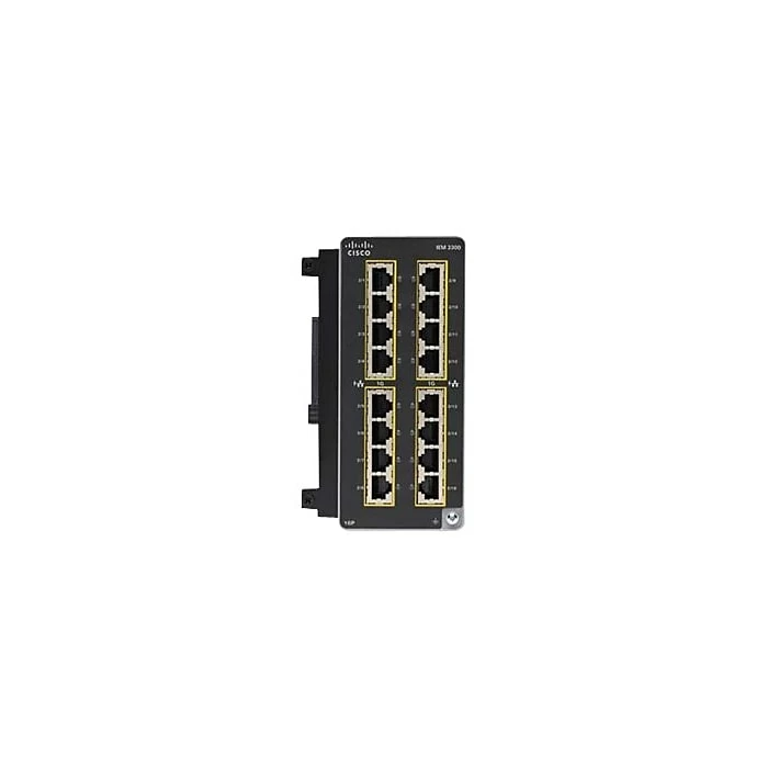 Cisco Catalyst IE3300 Rugged Series IEM-3300-16P= 16-Port Gigabit Expansion Module 3 Cisco Catalyst IE3300 Rugged Series IEM-3300-16P= 16-Port Gigabit Expansion Module