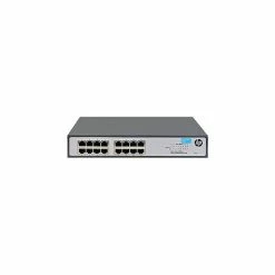 Aruba HP® 1420 Series JH016A 16 Port Gigabit Ethernet Rack Mountable Switch, Black/Gray