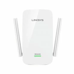Linksys RE6400 Dual Band 2.4/5GHz Wireless And Ethernet Extender, White