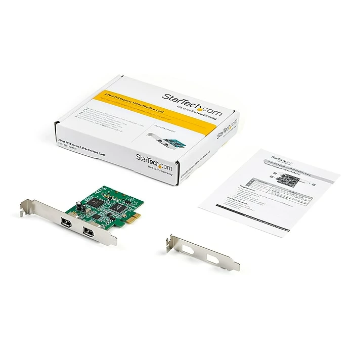 StarTech 2 Port PCI Express FireWire Card - 1394a Firewire - TI TSB82AA2 Chipset - Windows & Mac Compatible (PEX1394A2V2) 4 StarTech 2 Port PCI Express FireWire Card - 1394a Firewire - TI TSB82AA2 Chipset - Windows & Mac Compatible (PEX1394A2V2) - Image 2