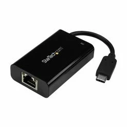 StarTech.com USB-C To Ethernet Adapter With PD Charging, USB-C Gigabit Ethernet Network Adapter, Power Delivery 2.0