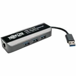 Tripp Lite USB 3.0 Superspeed To Gigabit Ethernet Nic Network Adapter With 3-port Hub (U336-U03-GB)