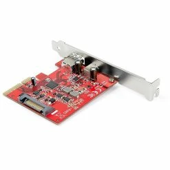 StarTech 2-Port 10Gbps USB-A & USB-C PCIe Card Adapter - USB 3.1 Gen 2 PCI Express Expansion Add-On Card - Windows, MacOS, Linux -Networking & Wi-Fi Shop unnamed file 1570