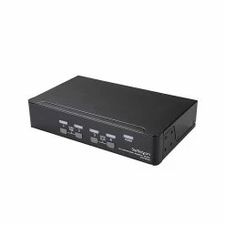 StarTech® SV431DPUA2 DisplayPort KVM Switch 4 Port 4K 60HzDisplayPort 1.2 KVM Computer Switch Box, DisplayPort Switch