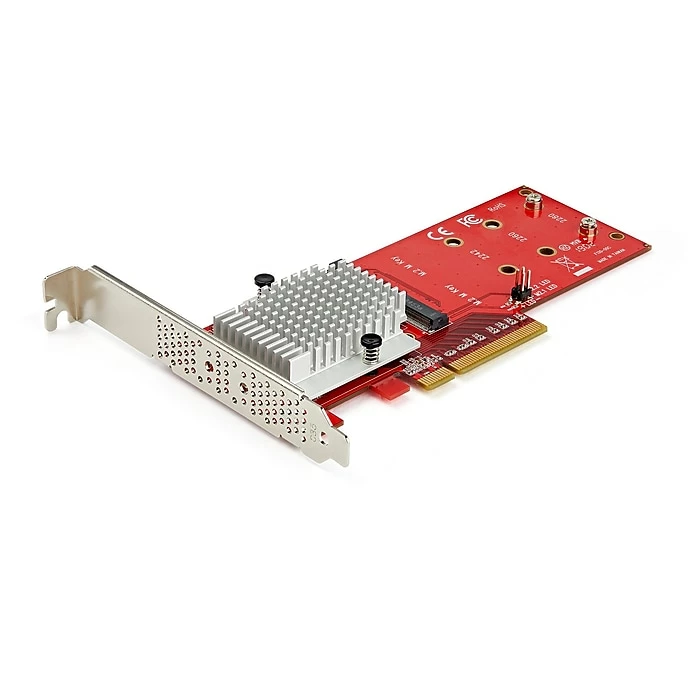 StarTech Dual M.2 PCIe SSD Adapter Card - X8 / X16 Dual NVMe Or AHCI M.2 SSD To PCI Express 3.0 - M.2 NGFF PCIe (m-key) Compatible 3 StarTech Dual M.2 PCIe SSD Adapter Card - X8 / X16 Dual NVMe Or AHCI M.2 SSD To PCI Express 3.0 - M.2 NGFF PCIe (m-key) Compatible