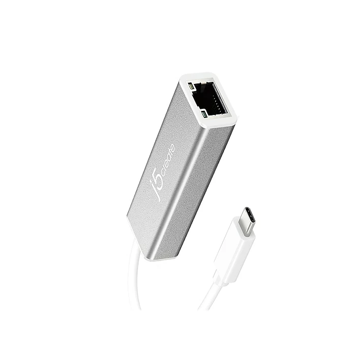 J5create JCE133G Network Adapter, USB-C Male To RJ-45 Female 4 J5create JCE133G Network Adapter, USB-C Male To RJ-45 Female - Image 2