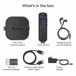 Roku Ultra 4800R Streaming Device HD/4K/HDR/Dolby Vision With Dolby Atmos, Bluetooth Streaming, And Roku Voice Remote, Black -Networking & Wi-Fi Shop unnamed file 1851