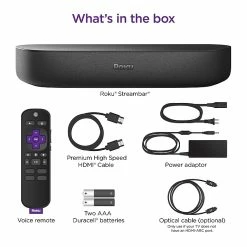 Roku Streambar 4K/HD/HDR Streaming Media Player & Premium Audio, All In One (9102R) -Networking & Wi-Fi Shop unnamed file 1863