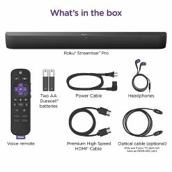 Roku Streambar Pro 9101R2 Stereo Soundbar, Black -Networking & Wi-Fi Shop unnamed file 1884