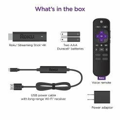 Roku Streaming Stick 4K, Black (3820R) -Networking & Wi-Fi Shop unnamed file 1945