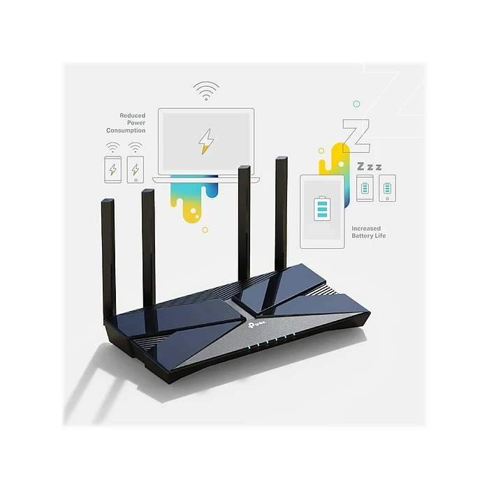 TP-LINK Archer AX1500 Dual Band Wireless And Ethernet Router, Black (Archer AX1500) 8 TP-LINK Archer AX1500 Dual Band Wireless And Ethernet Router, Black (Archer AX1500) - Image 6