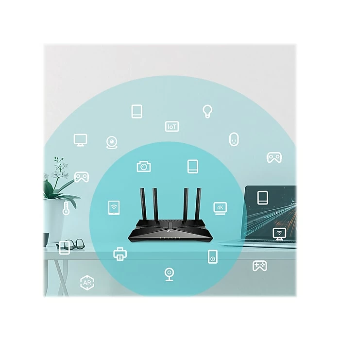 TP-LINK Archer AX1500 Dual Band Wireless And Ethernet Router, Black (Archer AX1500) 9 TP-LINK Archer AX1500 Dual Band Wireless And Ethernet Router, Black (Archer AX1500) - Image 7