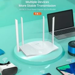 Tenda TX3 AX1800 Dual-Band Wi-Fi6 Router, White 15 Tenda TX3 AX1800 Dual-Band Wi-Fi6 Router, White -Networking & Wi-Fi Shop unnamed file 273