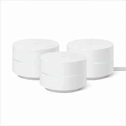 Google Wi-Fi AC1200 Dual Band Wireless Mesh Router, White, 3/Pack (GA02434-US)