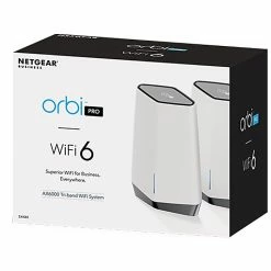 Netgear Orbi Pro AX6000 SXK80-100NAS Tri-Band Wi-Fi 6 System