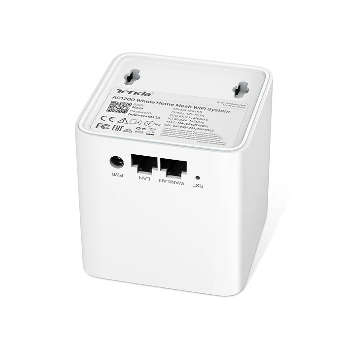 Tenda Nova MW5G AC1200 Whole-home Mesh WiFi System, 2/Pack 5 Tenda Nova MW5G AC1200 Whole-home Mesh WiFi System, 2/Pack - Image 3