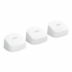 Eero 6 AC900 Dual-Band Mesh WiFi System, 3/Pack (One Eero 6 Router + Two Eero 6 Extenders), White (B085WSCTS4)