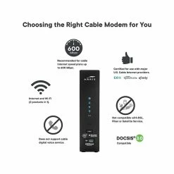 Arris SURFboard SBG7600AC2 Desktop DOCSIS 3.0 Cable Modem & Wi-Fi Router 12 Arris SURFboard SBG7600AC2 Desktop DOCSIS 3.0 Cable Modem & Wi-Fi Router -Networking & Wi-Fi Shop unnamed file 687