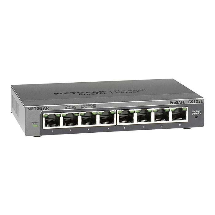 NETGEAR 8-Port Gigabit Ethernet Plus Switch (GS108Ev3) - Desktop, And ProSAFE Limited Lifetime Protection 4 NETGEAR 8-Port Gigabit Ethernet Plus Switch (GS108Ev3) - Desktop, And ProSAFE Limited Lifetime Protection - Image 2