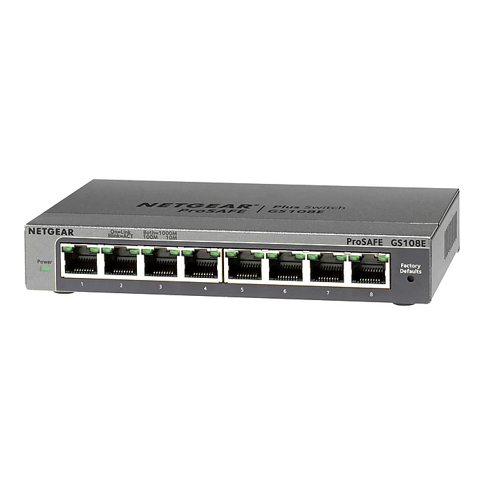 NETGEAR 8-Port Gigabit Ethernet Plus Switch (GS108Ev3) - Desktop, And ProSAFE Limited Lifetime Protection 5 NETGEAR 8-Port Gigabit Ethernet Plus Switch (GS108Ev3) - Desktop, And ProSAFE Limited Lifetime Protection - Image 3