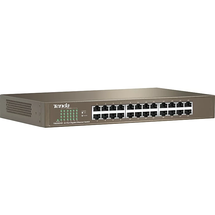 Tenda TEG1024D 24-Port Gigabit Ethernet Desktop/Rack-Mountable Switch 6 Tenda TEG1024D 24-Port Gigabit Ethernet Desktop/Rack-Mountable Switch - Image 4