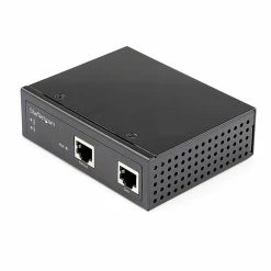 StarTech Industrial Gigabit PoE Injector - High Speed 90W 802.3bt PoE++ 48V-56VDC Ultra Power Over Ethernet/UPoE Injector -40C To +75C