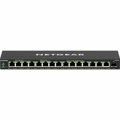 Netgear 300 Plus Series GS316EP-100NAS 16-Port Gigabit Ethernet Desktop/Wall Mountable Managed Switch