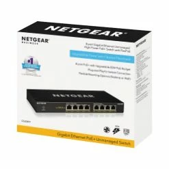 Netgear 300 GS308PP-100NAS 8-Port Gigabit Ethernet Desktop/Wall Mountable Switch